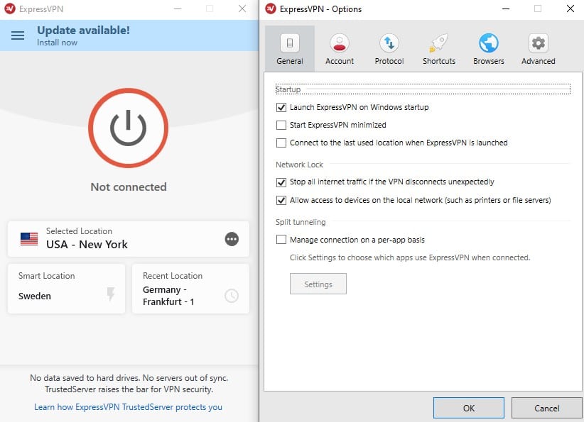 ExpressVPN kill switch