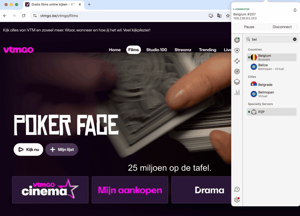 VTM GO kijken in Nederland nordvpn